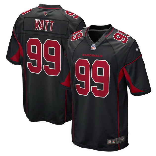 mens nike jj watt black arizona cardinals 2nd alternate game jersey